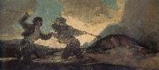 Francisco Goya Cudgel Fight Spain oil painting artist